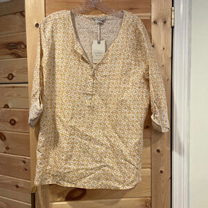 NWT Linen Blend Women's Top by Hester & Orchard, Size XL